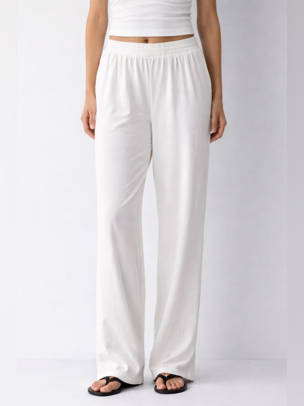 Mondetta White Lounge Pants XL NWOT – Soft Stretch Wide Leg Loungewear